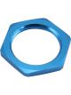 Aeroflow Replacement -4AN Half Nut for All Bulkheads Blue
