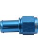 Aeroflow Straight Hose Barb 5/8in to -8AN Female Blue Finish