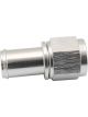 Aeroflow Straight Hose Barb 5/8in to -8AN Female Silver Finish