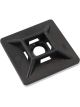 Aeroflow Cable Tie Self Adhesive Mount 28x28mm 100 Pack Black