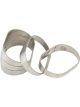 Aeroflow Stainless 3in Oval Vertical Pie Cuts Pack of 5 2-1/4in H