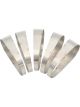 Aeroflow Stainless 3in Oval Pie Cuts Pack of 5 2-1/4in x 3-1/2in