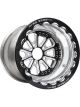 RC Hammer 15inx10in Wheel Black Single Beadlock 5x4.50in 4in BS