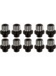 RC 12-Point Wheel Nut Set 7/16-20in R/H Thread Black 10 Pack