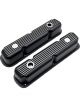 RPC Finned Valve Cover Set Black 3-1/8in Tall Fits Chrysler 318-360