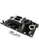 Aeroflow Dual Plane Intake Manifold Black 1500 6500 RPM SBC