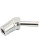 Aeroflow Male NPT to Barb 45 Degree Adapter 1/4