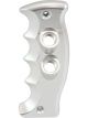 Aeroflow Pistol Grip Passengers Side Dual Button Plate Silver
