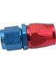 Aeroflow Straight Stepped Hose End -8AN to -10 Hose Blue/Red