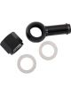 Aeroflow 90 Deg Fuel Pump Banjo Kit Black 3/8