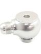 Aeroflow 90 Deg Low Profile -12ORB to -10AN Male Adapter Silver