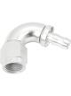 Aeroflow Push Lock 120 Deg Hose End -6AN To 5/16