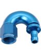 Aeroflow Push Lock 180 Deg Hose End -6AN To 5/16