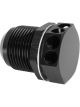 Aeroflow Bolt In Breather Bulkhead -16 Black Finish