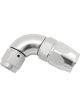 Aeroflow 90 Deg Stepped Hose End -6AN to -8 Hose Silver