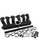Aeroflow Intake Manifold -8ORB Fuel Rails Blk Fits Ford FG Barra