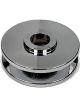 Mechman Single V-Groove Alternator Pulley, Polished Finish