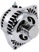 Mechman 240 Amp Racing Alternator Chrome 6-Groove Pulley For GM 63-85