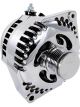 Mechman 240 Amp Racing Alternator Polish 6-Groove Pulley For GM 63-85