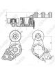 GMB Premium VRibbed Belt Tensioner