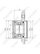 GMB Premium Wheel Bearing Hub Flange
