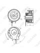 GMB Premium Timing Belt Tensioner Pulley