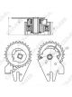 GMB Premium Timing Belt Tensioner Pulley