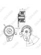 GMB Premium Timing Belt Tensioner Pulley