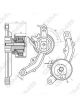 GMB Premium Timing Belt Tensioner Pulley