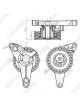 GMB Premium Timing Belt Tensioner Pulley