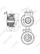 GMB Premium Timing Belt Tensioner Pulley