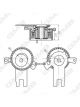 GMB Premium Timing Belt Tensioner Pulley