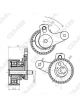 GMB Premium Timing Belt Tensioner Pulley