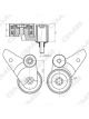 GMB Premium Timing Belt Tensioner Pulley