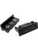 Aeroflow Billet Aluminium Magnetic Vice Jaws - Black