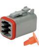 Deutsch Socket Connector DT 6 Way With Wedge