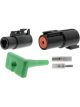 Deutsch DTHD Series, 1 Way Kit 1 Plug, 1 Socket & Terminals