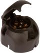 Erich Jaeger Trailer Socket 7P Large Round Plastic Internal Screw