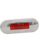LV LED Rear Marker Red 12/24V Red Lens Polished Stainless