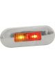 LV LED Side Marker Amber / Red 12/24V Stainless Steel Cover