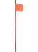 LV Mining Whip Red Pole 1.5M Long Quick Release & Orange Mesh