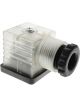 LV Din Connector Type A 24V Resistor Protected Clear Cover