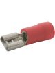 LV Blade Female Terminal Red Vinyl Insulated 18 Pack