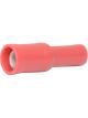 LV Female Bullet Terminal Red Vinyl Insulated 12 Pack