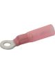 LV Heat Shrinkable Ring Terminal Red 4.3mm Eyelet 50 Pack