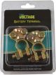 LV Battery Term Saddle Type Pack 2 End Entry Fits 6-1 B&S Cable