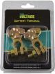 LV Battery Term Saddle Type 2Pk 1 Neg & 1 Pos Terminal