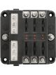 LV Fuse Block 6 Way ATS Fuse Negative Bus Bar & Red Led