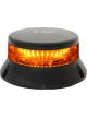 LV Amber LED Beacon 3 Hole Flange Mount 10-30V 11 Flash Patterns