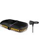 LV 10-30V 236mm Amber LED Mini Bar Magnetic Base 16W 12 Flash